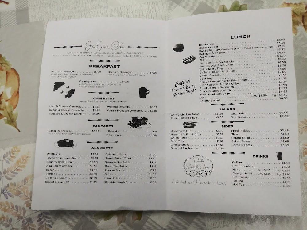 Jo Jo's Cafe Menu image 3